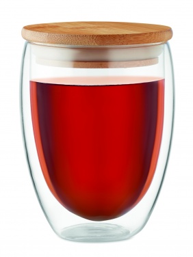 Logo trade mainoslahjat tuotekuva: Bambu borosilikaattilasi 350 ml Cologne
