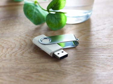 Logotrade liikelahja mainoslahja kuva: Vehnäolki PP 50/50 USB 16GB