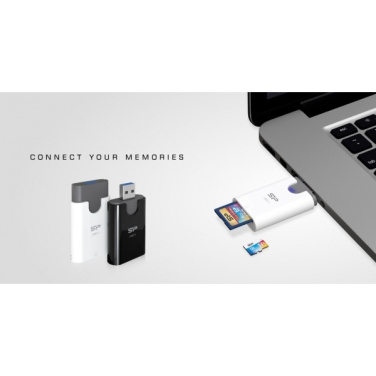 Logo trade liikelahjat mainoslahjat kuva: MicroSD ja SD-kortinlukija Silicon Power Combo 3.1