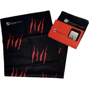 Logotrade mainostuotet kuva: Monikäyttöinen huivi BANDANA Schwarzwolf