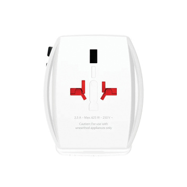Logotrade liikelahja tuotekuva: SKROSS World Travel adapteri MUV 65W PD USB C -kaapelilla