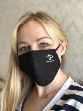 Logotrade liikelahjat mainoslahjat tuotekuva: BLACK-BLACK puuvillamaski 140116500