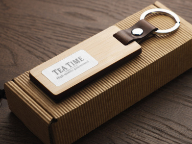 Logotrade mainostuote tuotekuva: Puinen avaimenperä 1853292