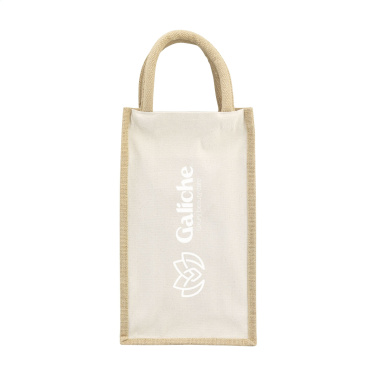 Logotrade mainoslahjat ja liikelahjat tuotekuva: Juuttikangas Double Wine Bag