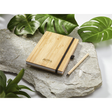 Logotrade liikelahja mainoslahja kuva: BambooPlus Paper Notebook A5 - Inkless Pen