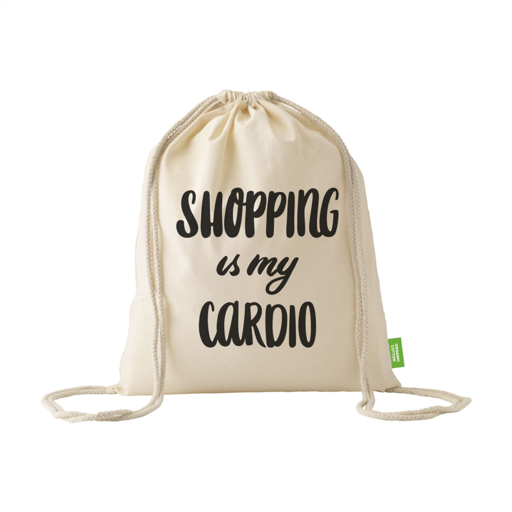 Logotrade liikelahja mainoslahja kuva: Organic Cotton GOTS Promo (140 g/m²) reppu