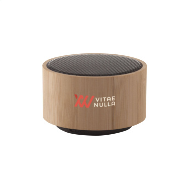 Logo trade mainostuote kuva: Langaton Wave Bamboo -kaiutin