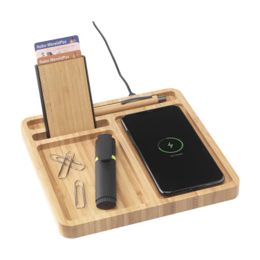 Logotrade liikelahja mainoslahja kuva: Bamboo Organizer laturi