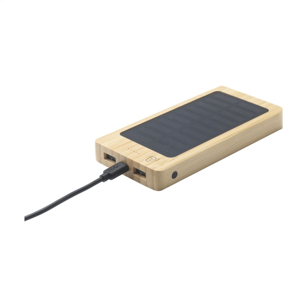 Logotrade liikelahja tuotekuva: Solar Powerbank 8000+ langaton laturi
