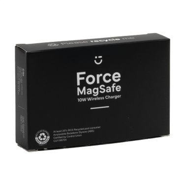 Logotrade liikelahja mainoslahja kuva: Force MagSafe 10 W kierrätetty langaton laturi