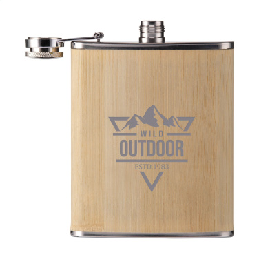 Logotrade liikelahjat kuva: Hipflask Bamboo 200 ml juomapullo