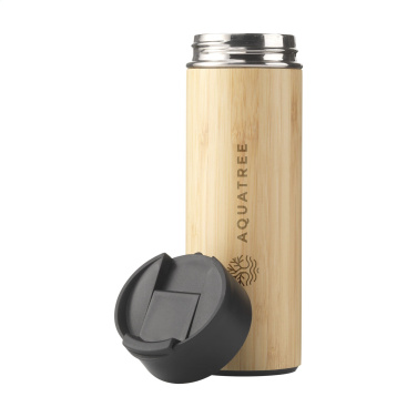 Logotrade liikelahja tuotekuva: Sakura 360 ml bambu lämpöpullo/termokuppi