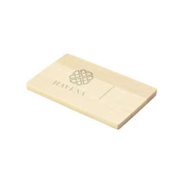 Logo trade mainostuote kuva: Luottokortti USB Bamboo 16GB