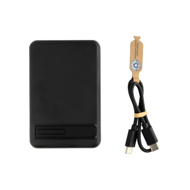 Logotrade liikelahja tuotekuva: Zen RCS 5000 mah 5W magneettinen bambu virtalähde