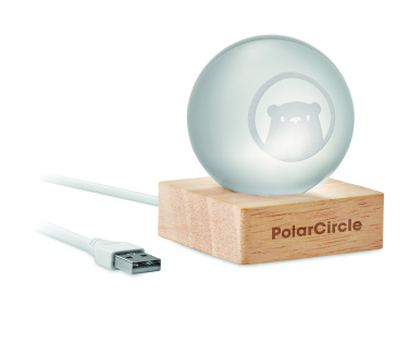 Logotrade mainoslahjat kuva: LED lasipallo