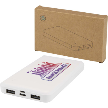 Logo trade mainoslahjat ja liikelahjat kuva: Intan 10 000 mAh:n ja 10 W:n varavirtalähde kierrätetystä muovista