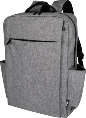 Logo trade mainoslahjat tuotekuva: Libra 15” GRS-kierrätetty reppu kannettavalle 15 l