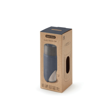Logotrade mainoslahja tuotekuva: Black+Blum lasinen matkakuppi 340 ml