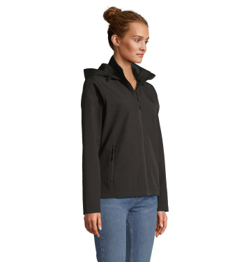 Logotrade liikelahja tuotekuva: RACE WOMEN HOODED JACKET