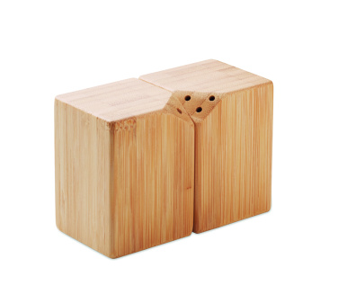 Logo trade mainoslahjat ja liikelahjat kuva: Bambu suola & pippurisetti