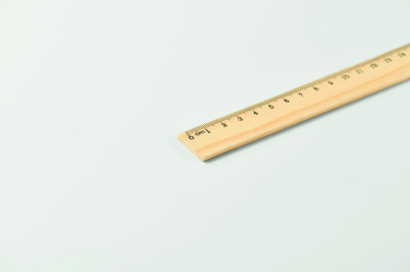 Logo trade liikelahjat mainoslahjat kuva: Puinen viivoitin 20cm