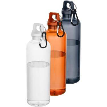 Logo trade mainoslahja kuva: Oregon 750 ml:n RCS-kierrätetystä muovista valmistettu vesipullo jousihaalla