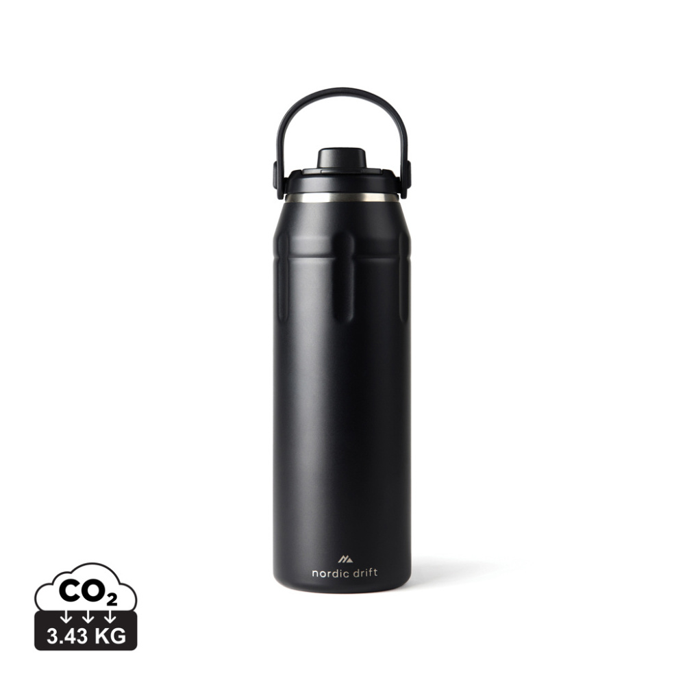 Logotrade mainostuote tuotekuva: Nordic Drift Trail RCS -eristetty urheilujuomapullo 940 ml