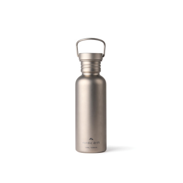 Logotrade liikelahja mainoslahja kuva: Nordic Drift Trail -ultrakevyt titaanijuomapullo 600 ml
