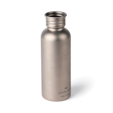 Logotrade mainoslahja ja liikelahja kuva: Nordic Drift Trail -ultrakevyt titaanijuomapullo 600 ml