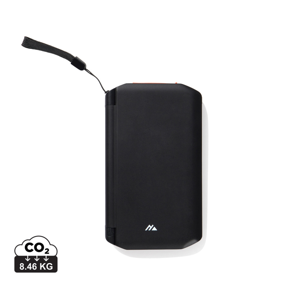 Logo trade mainostuotet tuotekuva: Nordic Drift Titan 10 000 mAh aurinkovirtapankki, 3 paneelia