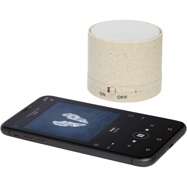 Logotrade dovana nuotrauka: Kikai kviečių šiaudų Bluetooth® garsiakalbis