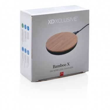Logotrade reklaminiai produktai nuotrauka: Bamboo X 5W belaidis įkroviklis