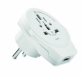 Skross World to Europe USB 12W, Baltas