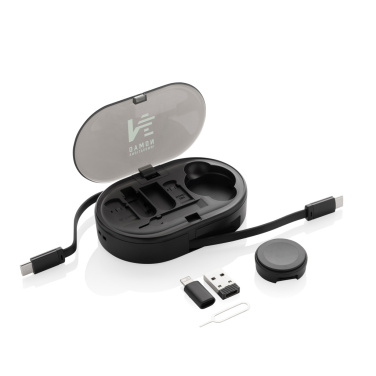 Logotrade verslo dovanos nuotrauka: „Chargevix RCS“ plastikinis daugiafunkcis 60 W įkrovimo rinkinys