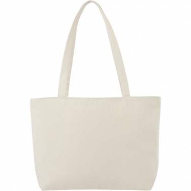 Logotrade logo dāvanas foto: Ningbo 320 g/m² kokvilnas soma ar rāvējslēdzēju, 15L
