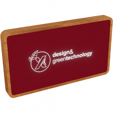 Logotrade korporatīvās dāvanas foto: SCX.design P36 5000 mAh apgaismojoša bezvadu strāvas banka