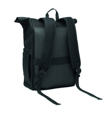 Logotrade Ideja dāvanas foto: Sarullējama klēpjdatora mugursoma 600D