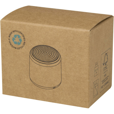 Logotrade Ideja dāvanas foto: Velkis 3W pārstrādātas plastmasas bezvadu Bluetooth® skaļrunis