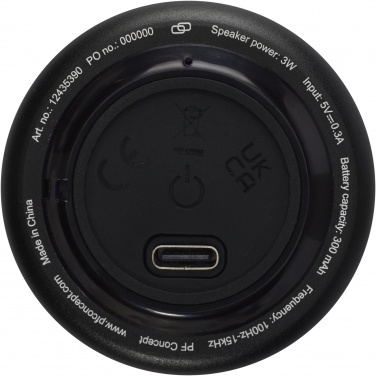 Логотрейд pекламные cувениры картинка: Rise мини Bluetooth®-колонка 3W из переработанного алюминия RCS 