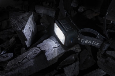 Логотрейд pекламные cувениры картинка: Gear X RCS rPlastic мощный налобный фонарь