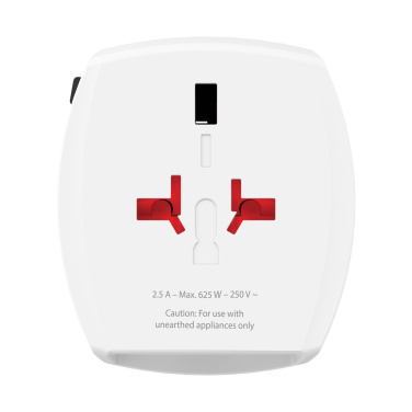 Лого трейд pекламные продукты фото: Адаптер SKROSS World Travel MUV 2-полюсный с USB A и C