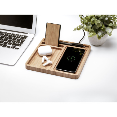Лого трейд pекламные продукты фото: Зарядное устройство Bamboo Organizer