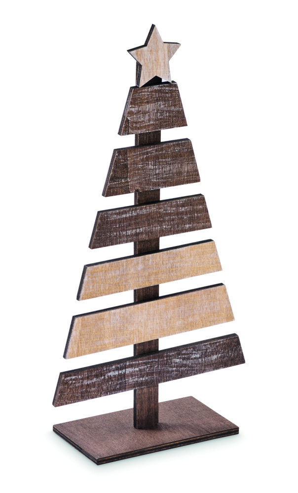 Лого трейд бизнес-подарки фото: Wooden Christmas tree