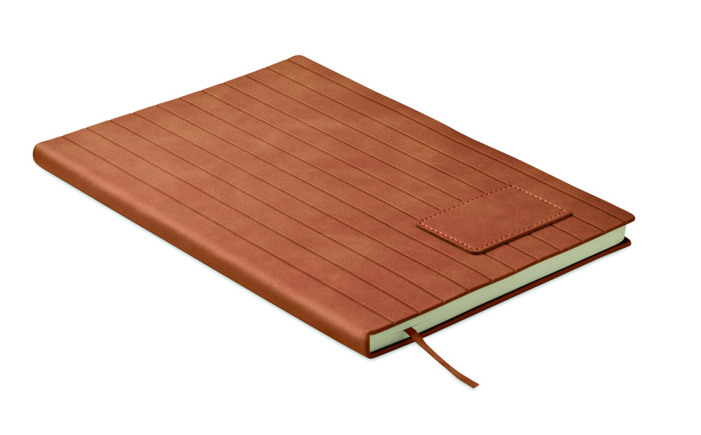 Лого трейд pекламные подарки фото: A5 notebook in smokey PU