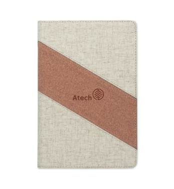 Лого трейд бизнес-подарки фото: A5 notebook with 15W charger