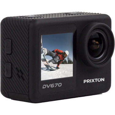 Лого трейд pекламные cувениры фото: Prixton DV670 экшн-камера 4K с двумя экранами