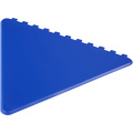 Frosty triangular recycled plastic ice scraper, Королевский синий