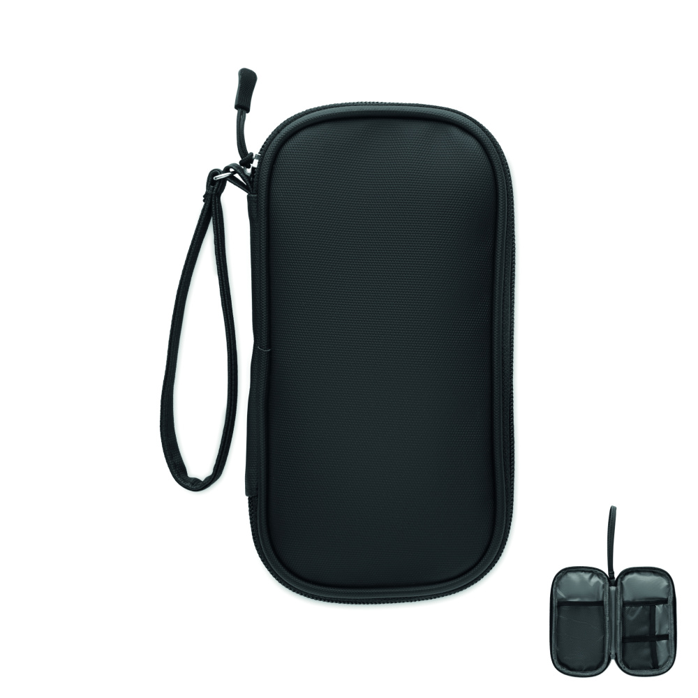 Лого трейд pекламные cувениры фото: Tech organiser pouch 600D RPET