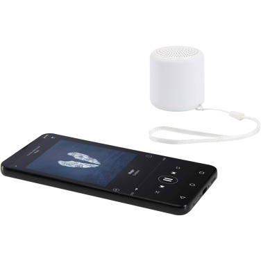 Лого трейд бизнес-подарки фото: Беспроводной динамик Bluetooth® Velkis из переработанной пластмассы мощностью 3 Вт