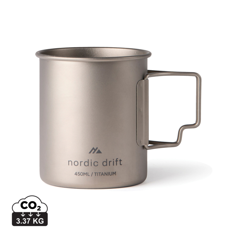 Логотрейд pекламные cувениры картинка: Кружка Nordic Drift Trail Ultra Light Titanium 450 мл